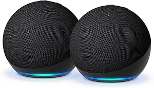 Echo Dot (Neueste Generation) | Smarter WLAN- und Bluetooth-Lautsprecher und gigantischem, sattem Klang | Anthrazit, mit Alexa+ Early Access (Packung mit 2)