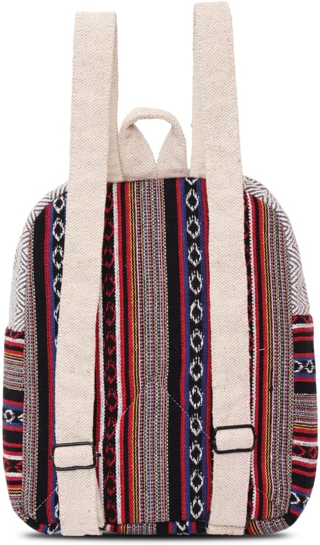 Hemp Backpack – Eco Friendly Reusable Natural Fiber Backpack, Durable Cloth Travel Bag for School, College, Work, Hiking & Everyday Use - Image 2
