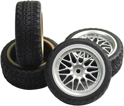 12mm Hub Wheel Rims Rubber Tires for RC 1 10 on-Road Racing Drift Touring car4pcs