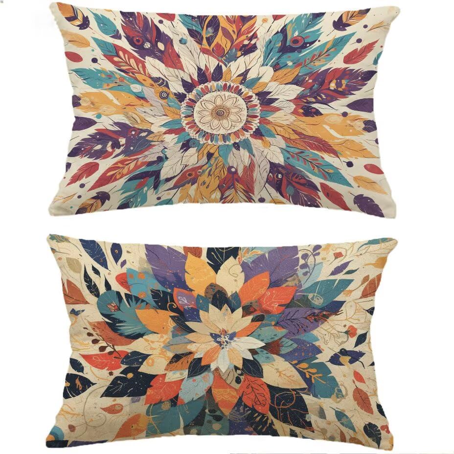 Housses de coussin de jardin 60x90 cm bohème pour un extérieur propice au bien-être