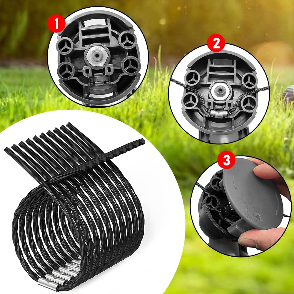 Lot de 30 Fil Extra Résistant Bosch F016800431 pour débroussailleuse AFS 23– 37 bobines de fil pour débroussailleuse AFS 23-37, 37x3,5 mm