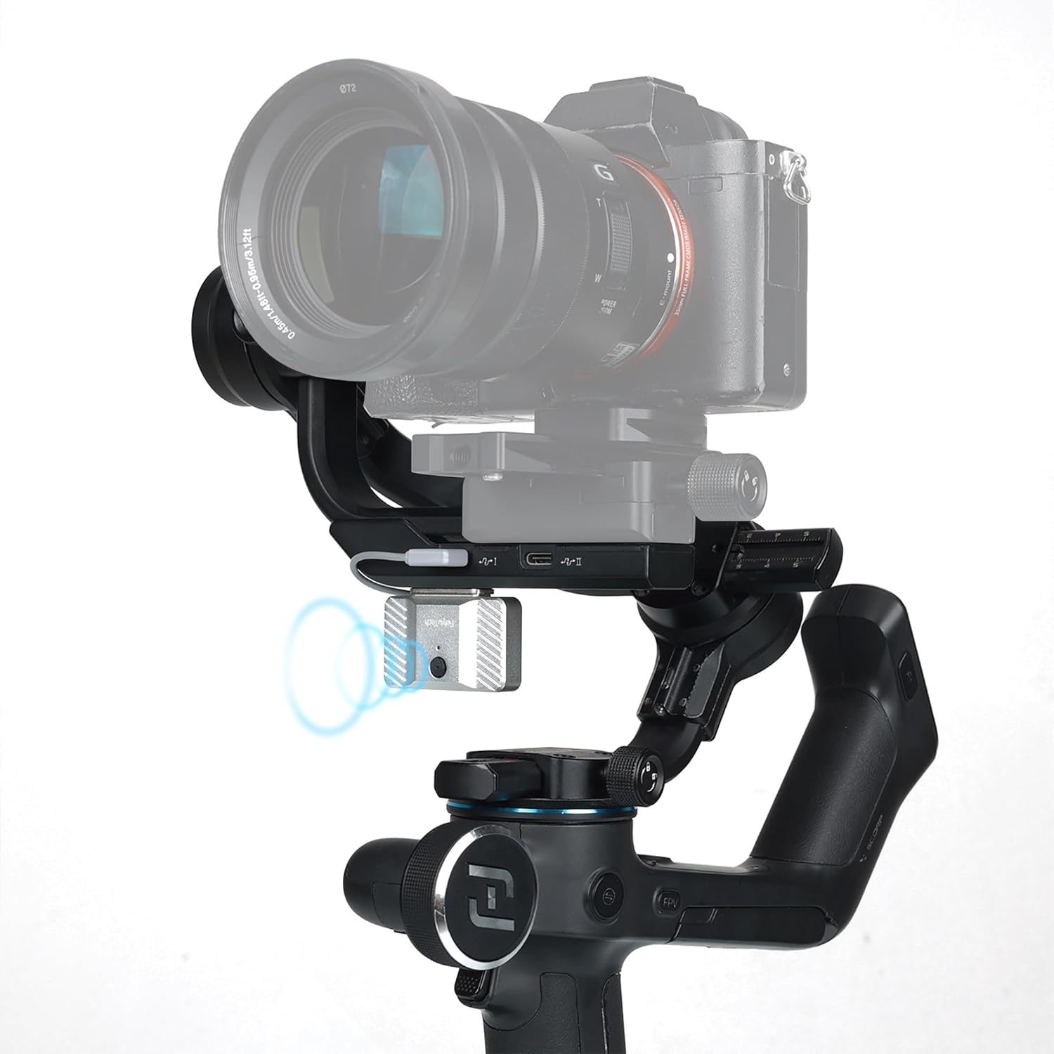 Feiyutech SCORP-C Combo Camera Stabilizer with Magnetic AI Tracker, 3-Axis Gimbal Stabilizer for Mirrorless and DSLR Cameras, 5.5lbs Payload, Gimbal for Camera, for Video Recording 4 71fv4RvAKIL. AC SL1500