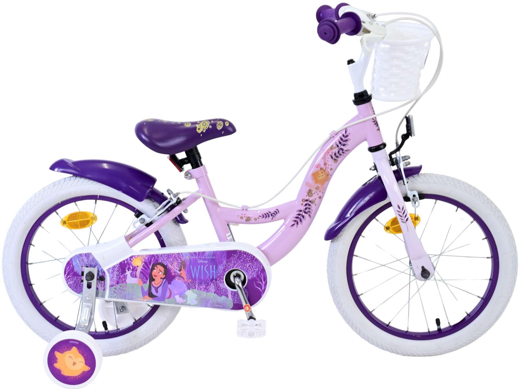 Volare Vélo pour enfant Disney Wish 16", sans frein à rétropédalage