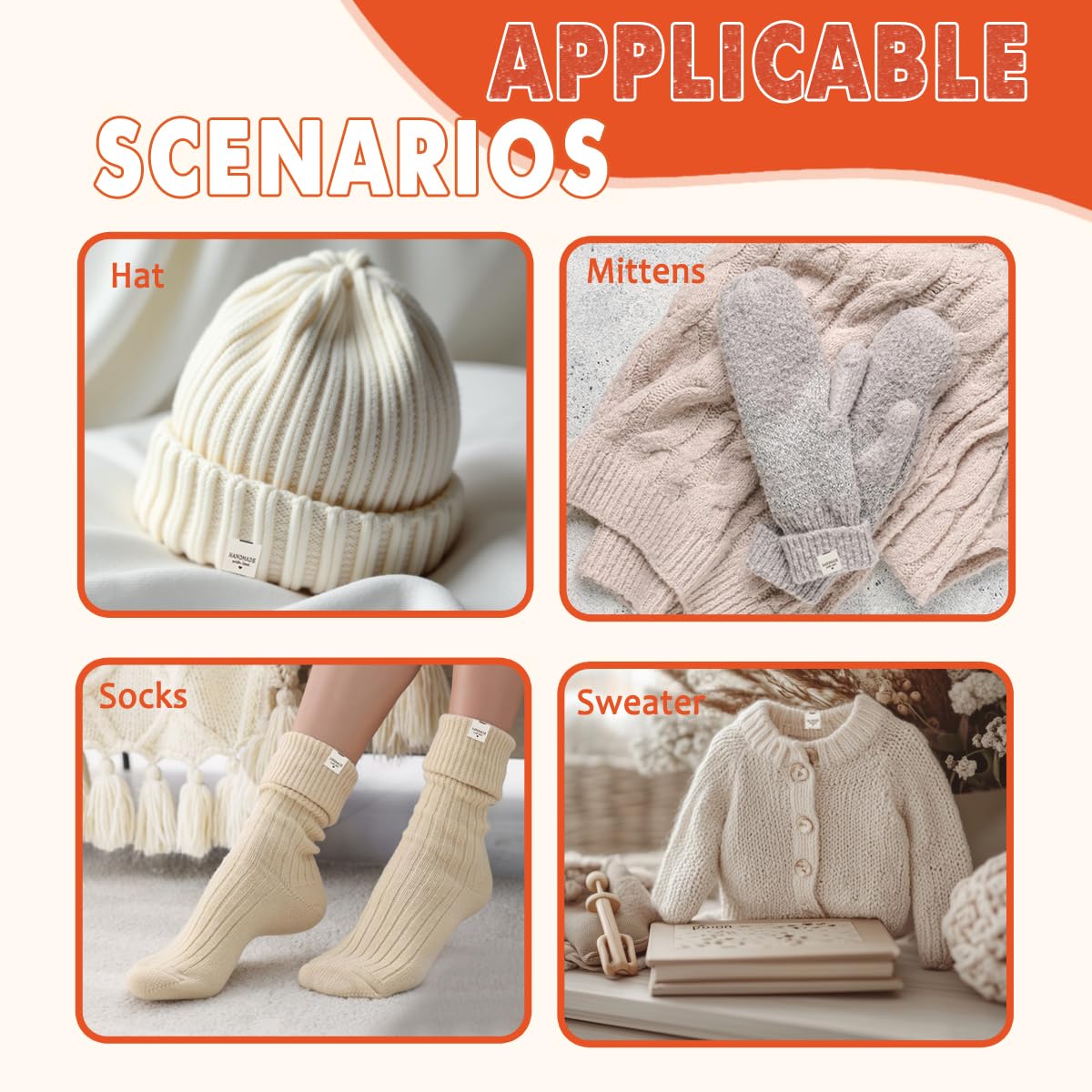 TOGETRUE Lot De 100 étiquettes à Coudre Pour Articles Faits à La Main, étiquettes Tissées Durables