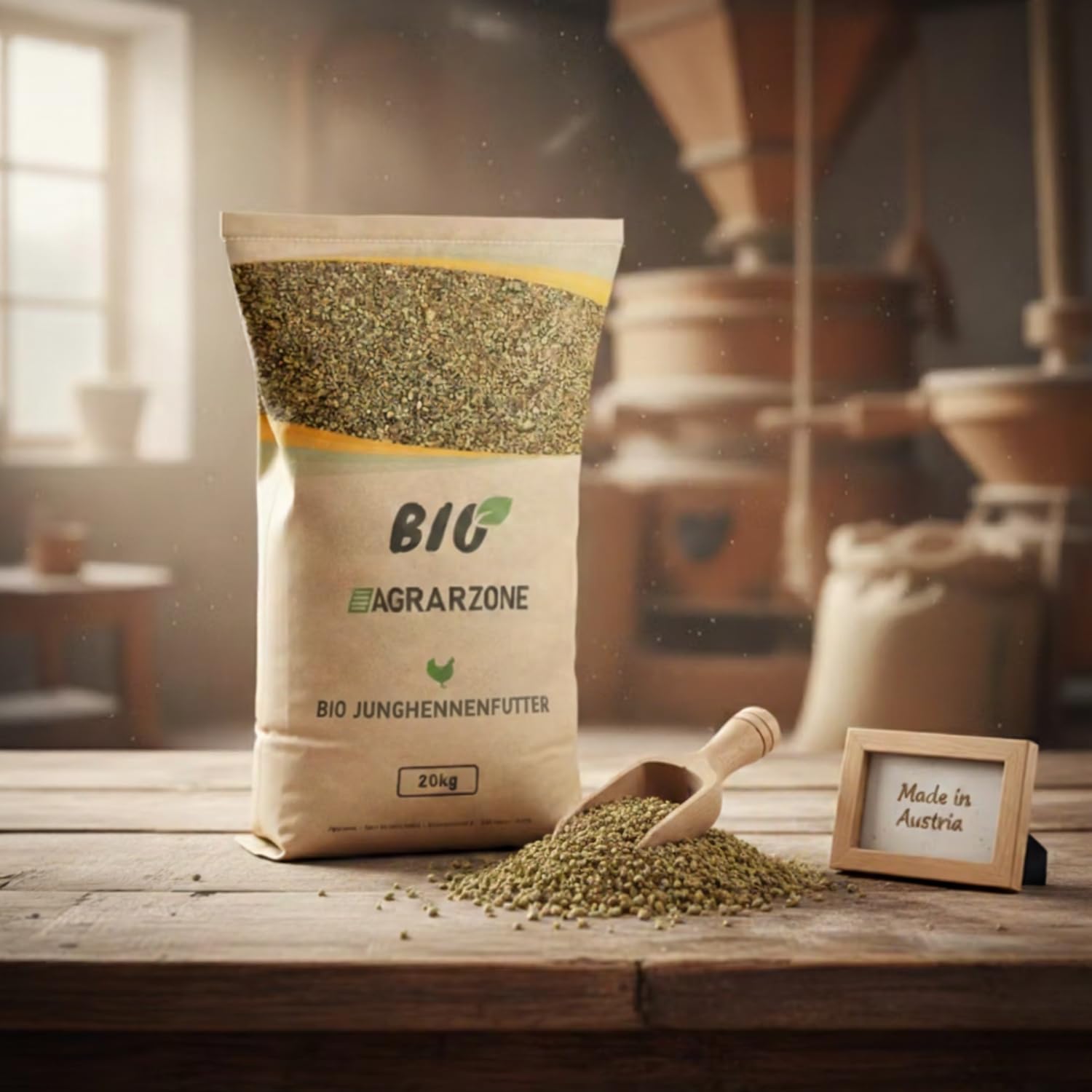 Agrarzone Bio karma dla młodych kur 20 kg – zrównoważona karma dla silnych kur młodych – ekologiczna karma dla kur dla optymalnego rozwoju od 6 do 21 tygodnia
