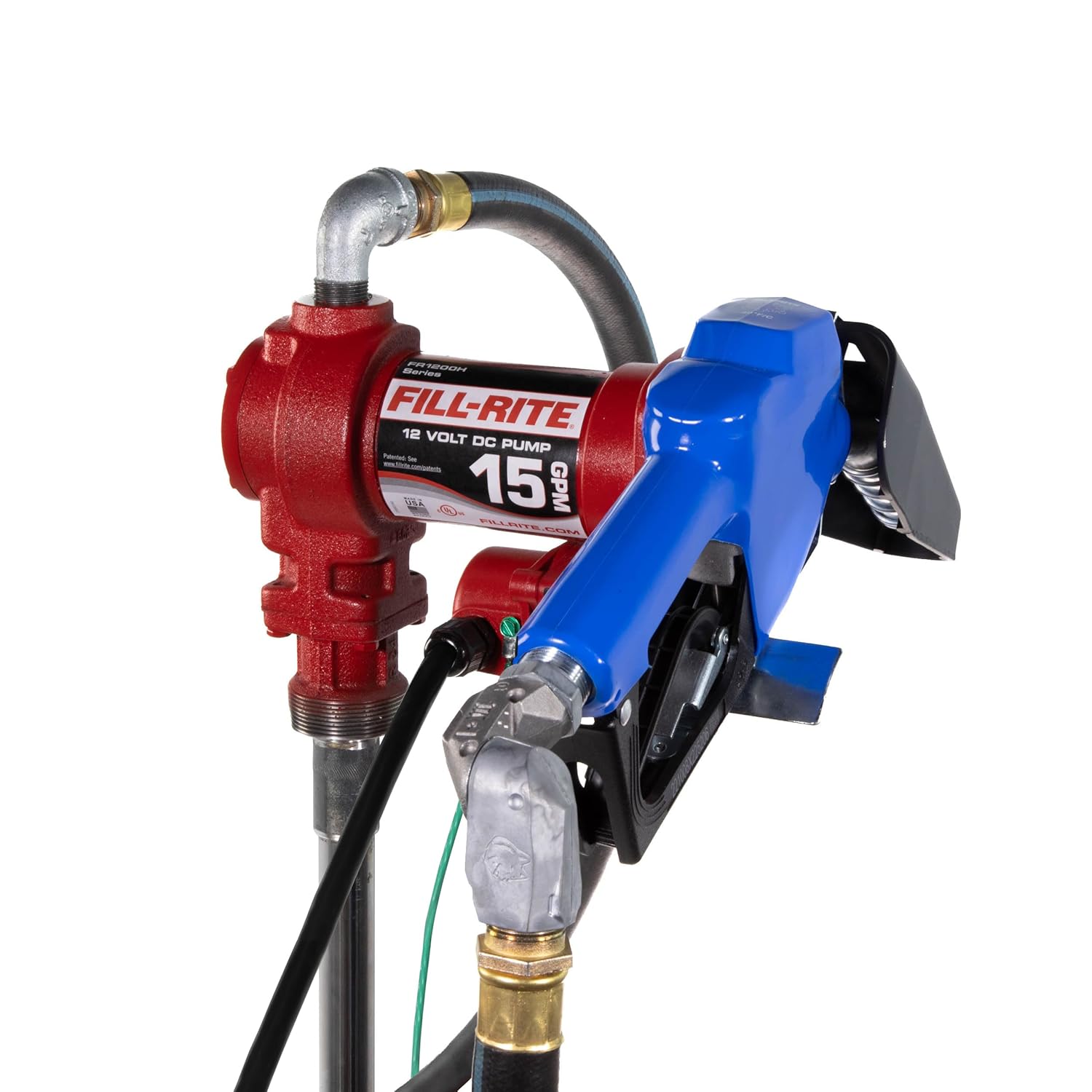 Fill-Rite FR1210HARC 12V 15 GPM Fuel Transfer Pump with Arctic, Cold Weather, Package | Gasoline, Diesel, Kerosene, Ethanol & Methanol Blends & Biodiesel