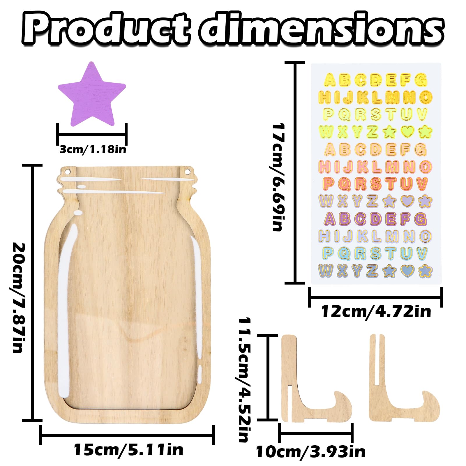 YILANJIN Stars Incentive Jar with 30 Star, Good Behaviour Chart Reward ...