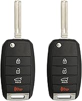 Vista 1 de Keyless2Go Repuesto para llave remota de 4 botones Kia NYODD4TX1306-TFL (TF F/L) 95430-2T560 (chip 4D60) - Paquete de 2
