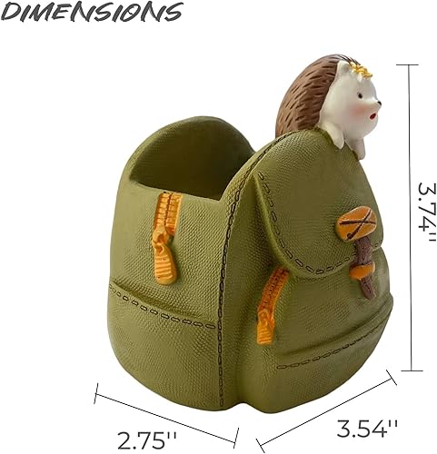 Miniatura 5 de Lindo soporte para lápices de bolígrafo pequeño, de resina kawaii, gato, perro, dinosaurio, conejo, animal, clip de papel, cepillo de dientes, mini