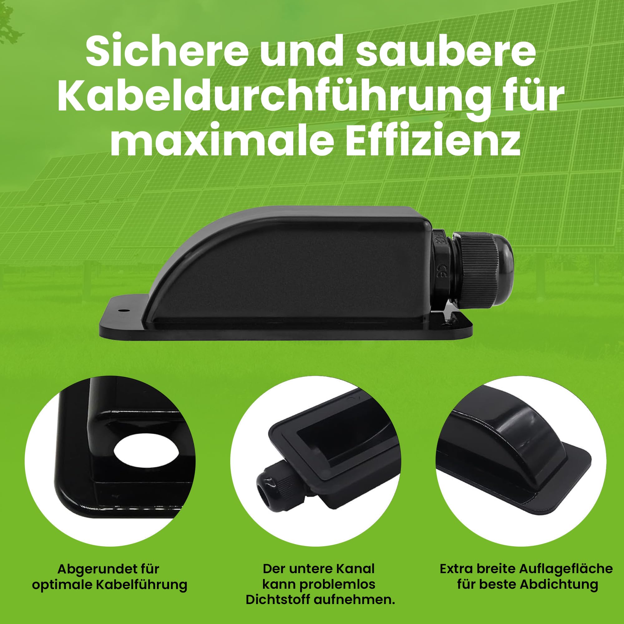 Offgridtec zestaw do montażu paneli słonecznych ABS 1 moduł czarny