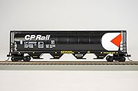 Vista 2 de Bachmann Trenes - Tolva de grano cilíndrica canadiense de 4 bahías - Pacífico canadiense - Escala HO, gris, 8