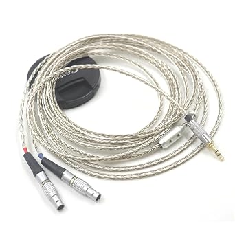8 Core 99% 7N Silver Mixed Braided Earphone Cable for Focal Utopia ELEAR Headphones4.4mm Balanced,3 Meter