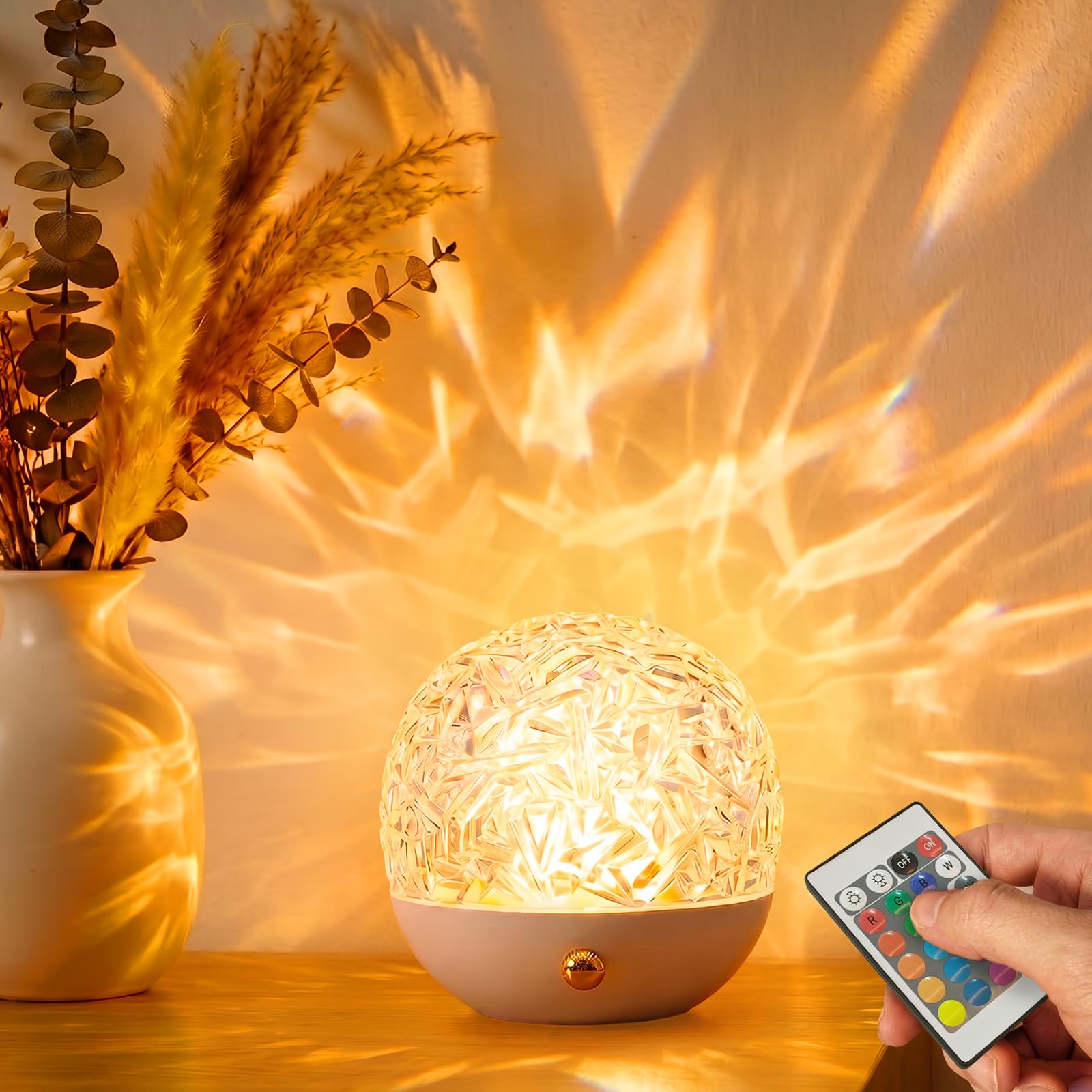 AUAUY Projector Night Light, Ocean Wave Projector Light for Bedroom Decor