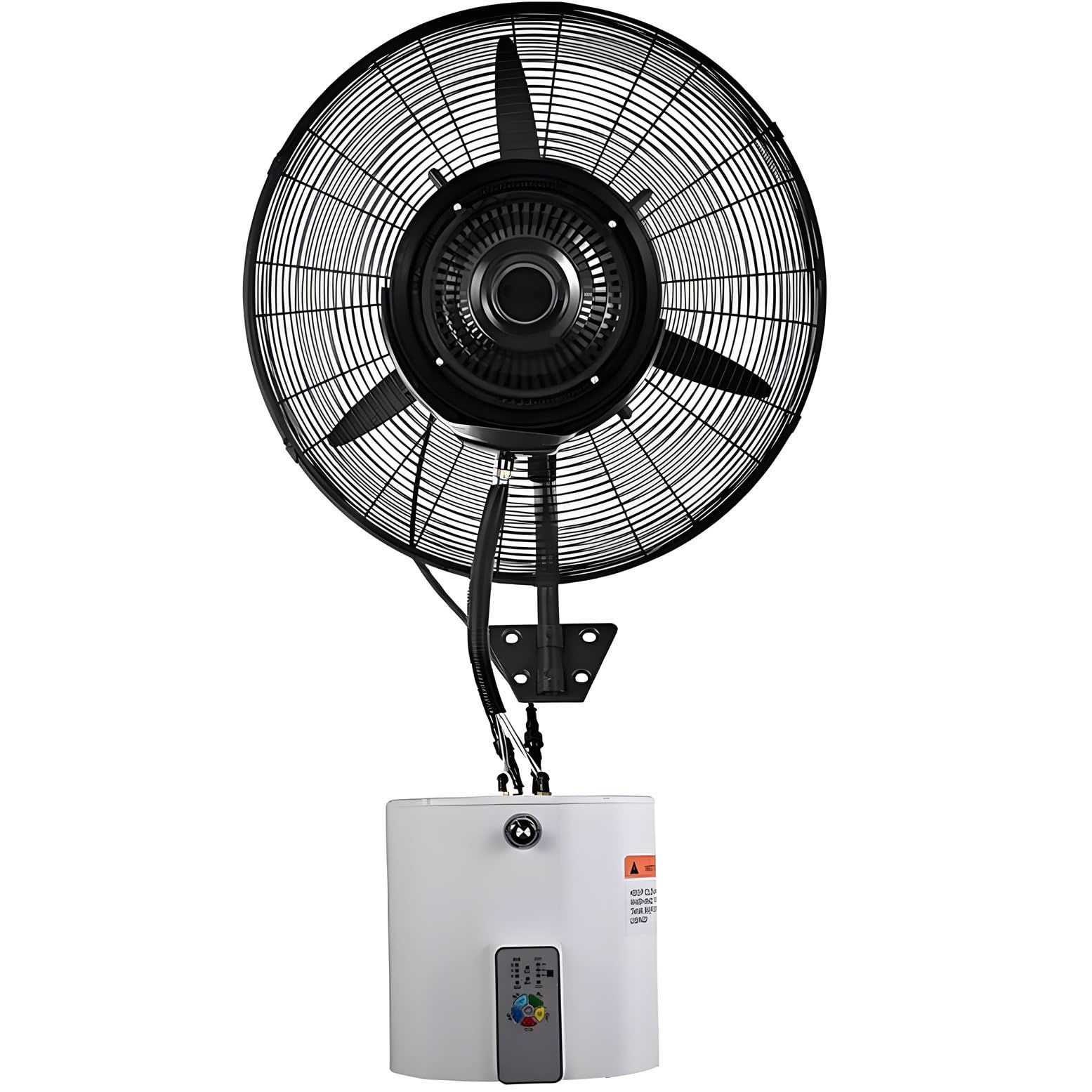 asdchZen Wall Mounted Outdoor Misting Fan With 3-Speed High Velocity And 90°Oscillation For Cooling, Ideal For Patio, Camping, And Picnics,71cm/28in