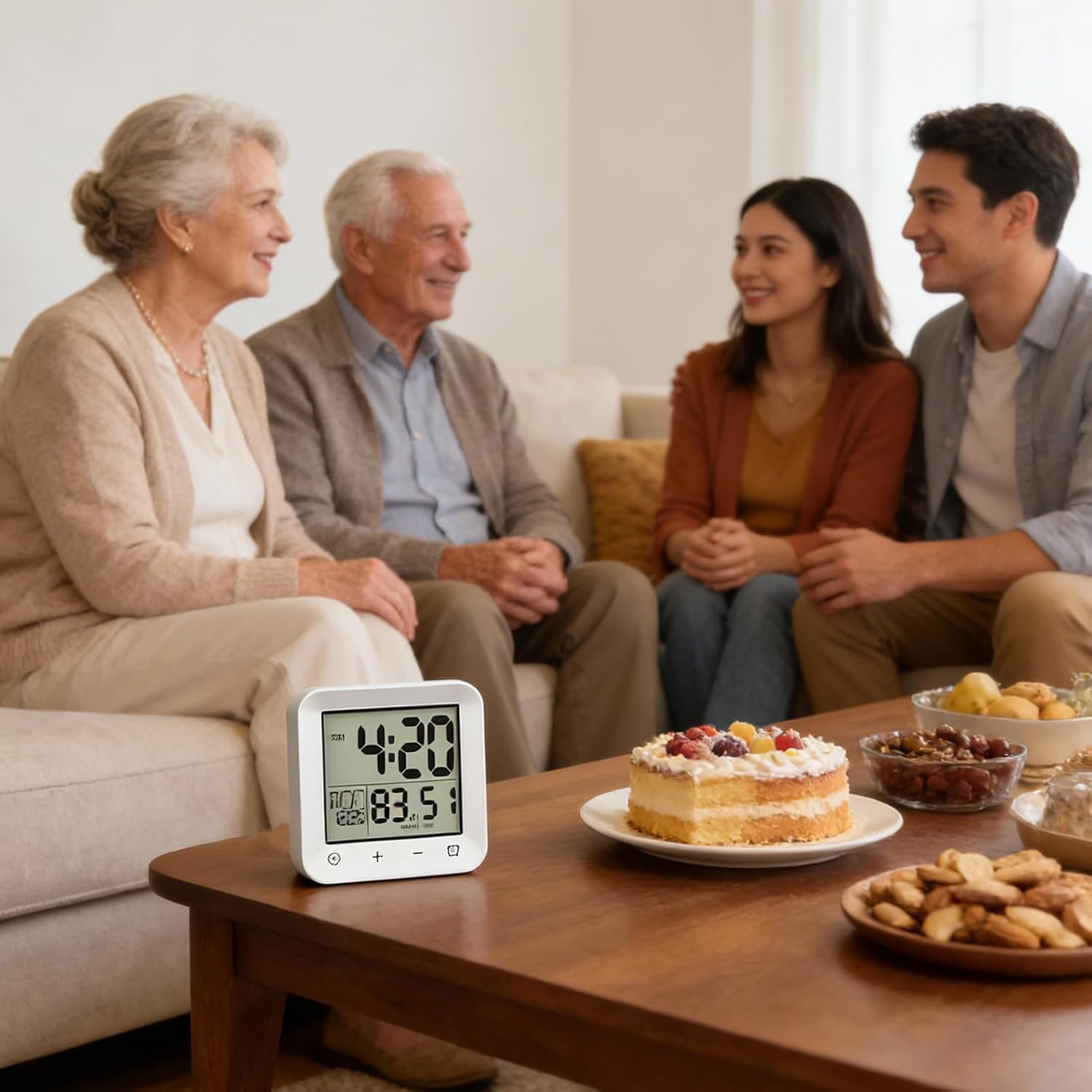 Shower Timer Waterproof – LCD Wall Clock | Waterproof Bathroom Timer With LCD Display And Countdown, Wall-Mountable, Shows Temperature, Perfect For Adults, Spa, Exercise, Cooking, Video Games, Meeting