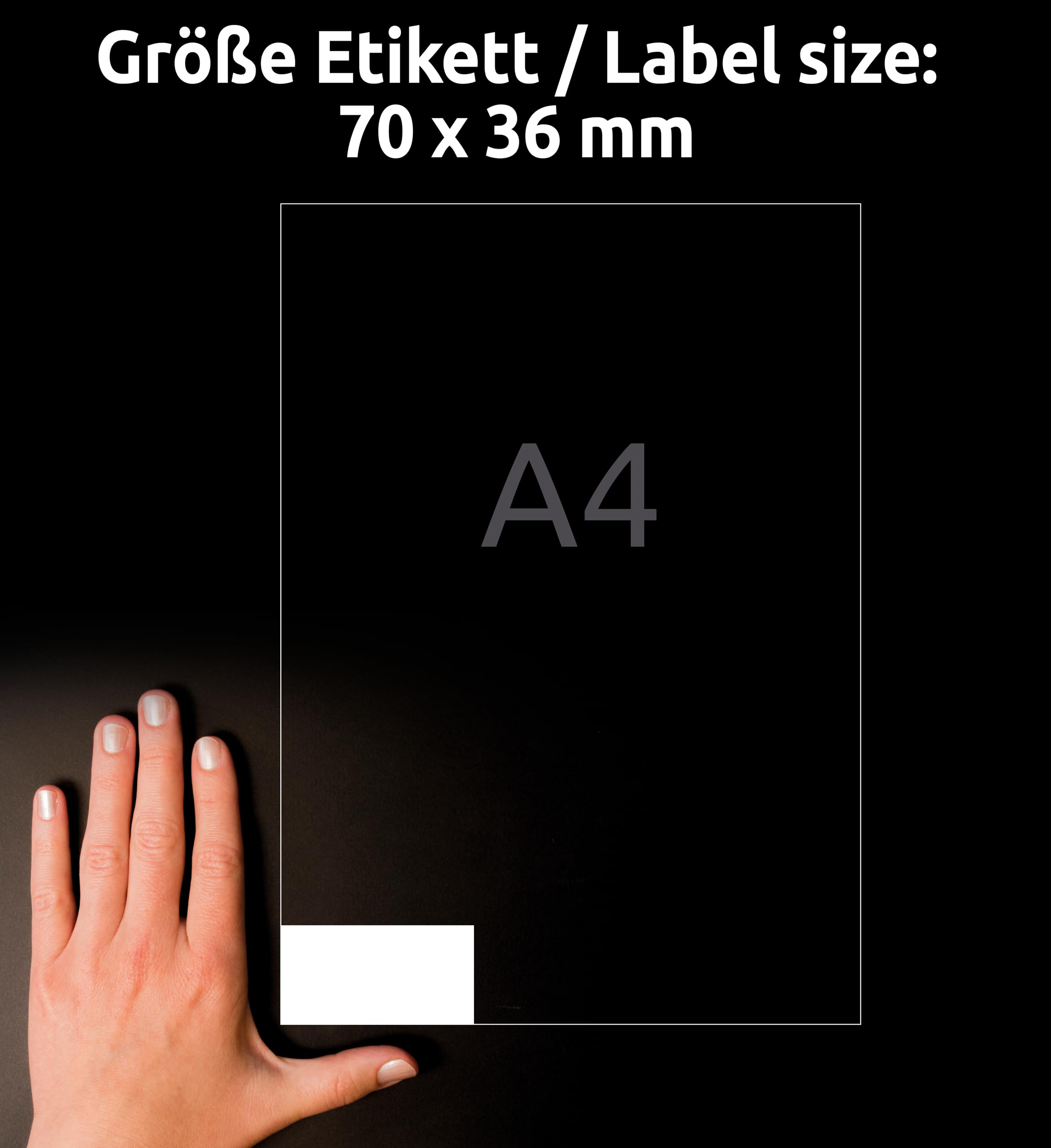 AVERY Zweckform 3475 Adressaufkleber 70x36mm A4 Papier matt selbstklebend 2400 Etiketten 100 Blatt weiß
