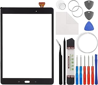 E-yiiviil Front Glass Outer Screen Lens Replacement Compatible with Samsung Galaxy Tab A T550 T555 9.7 inch with Tools(No Display and Touch digitizer)
