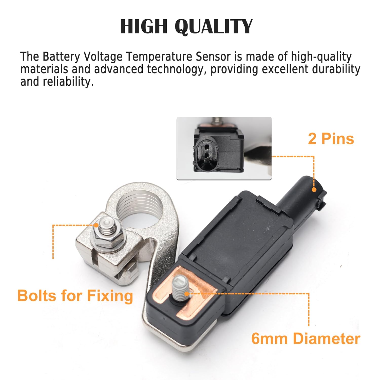 38920-TBA-A02 Battery Current Sensor Compatible with 2016 2017 2018 2019 2020 2021 2022 Honda Civic CR-V Replaces OE 38920-TBA-A01