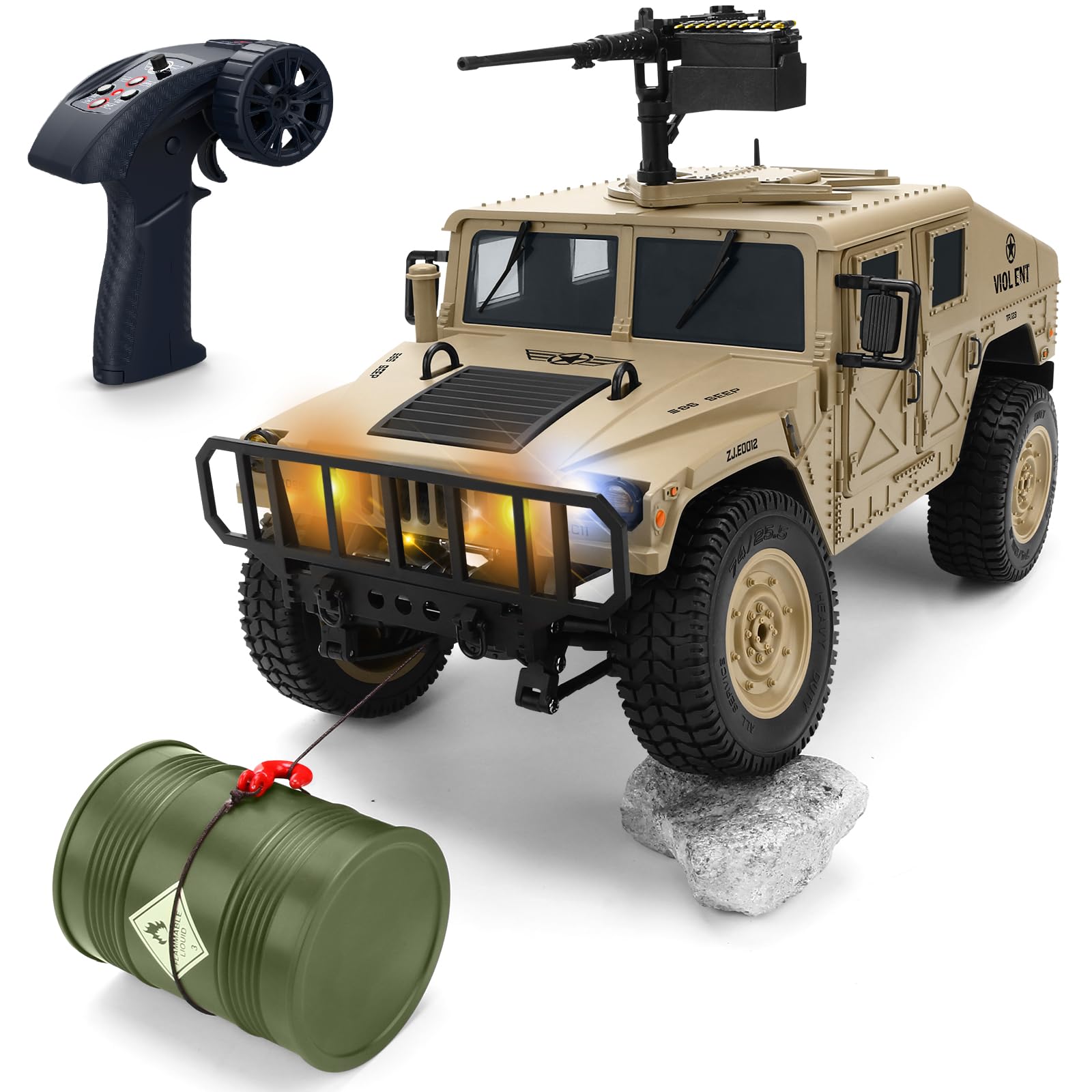 Amazon.com: Remote Control Truck-4x4 Off-Road RC Trucks Army Rock