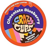 Vista 10 de Crazy Cups - Cápsulas reciclables de café saborizado p/máquinas K-Cup/Keurig, caliente o helado, sabor a Peppermint Chocolate Mocha
