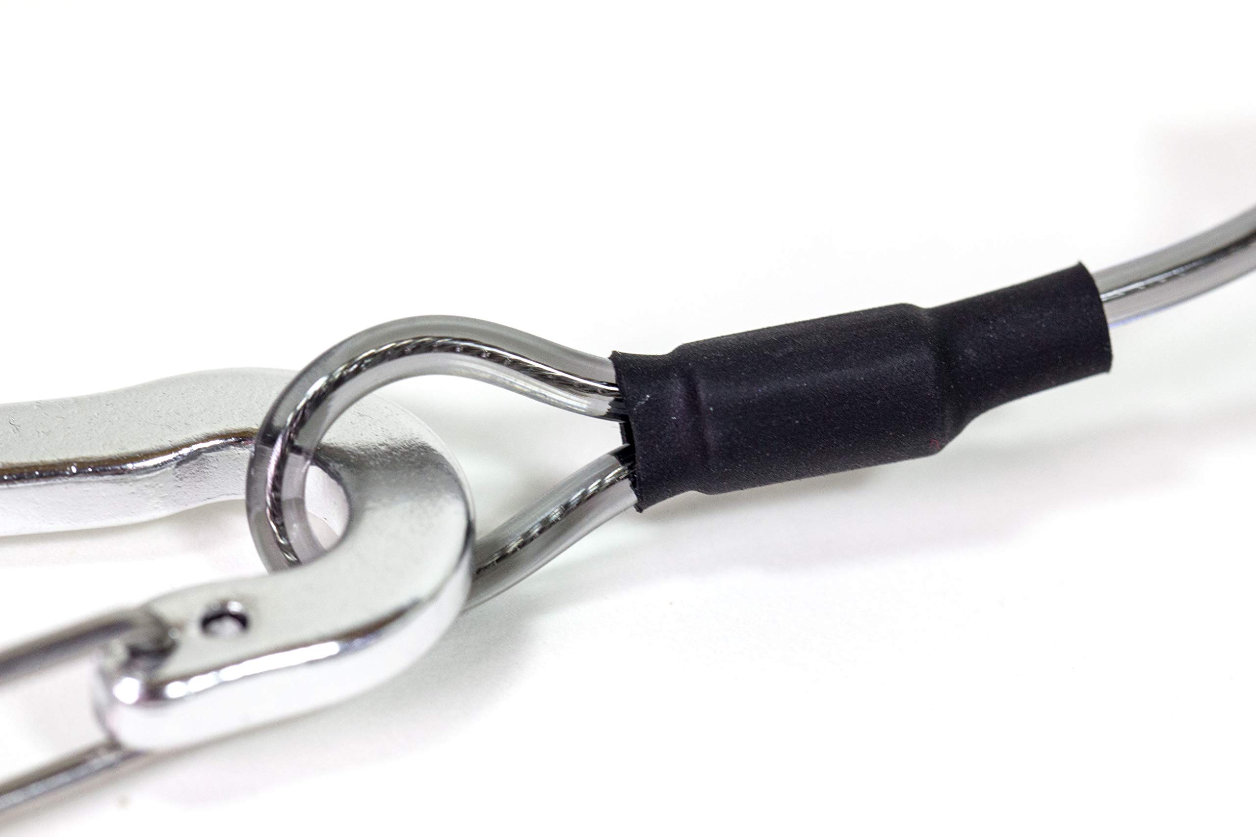 Molla retrattile Sicurezza Tether A Spirale Cordino con Moschettone per Esterno