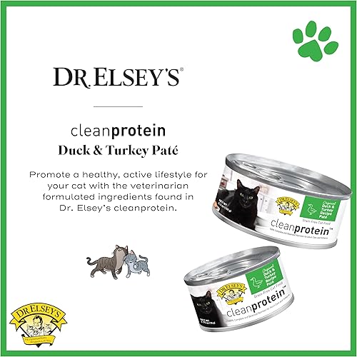 Miniatura 2 de Dr. Elsey's cleanprotein - Alimento húmedo para gatos con receta de pato y pavo, latas de paté de 5.3 onzas (paquete de 24)