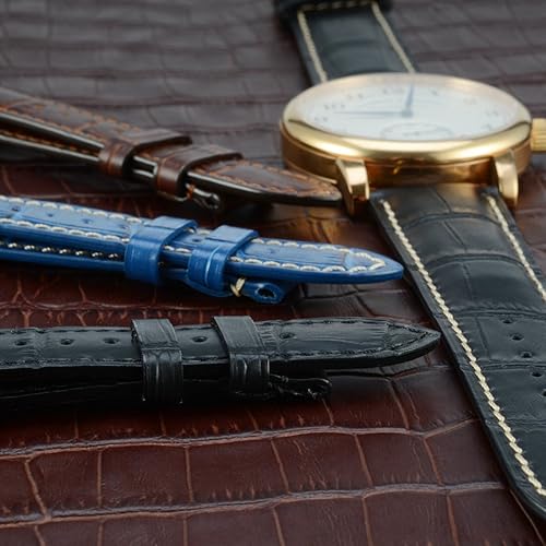 Miniatura 8 de WOCCI 18mm 20mm 22mm Watch Band Quick Release- Alligator Embossed Leather Watch Strap