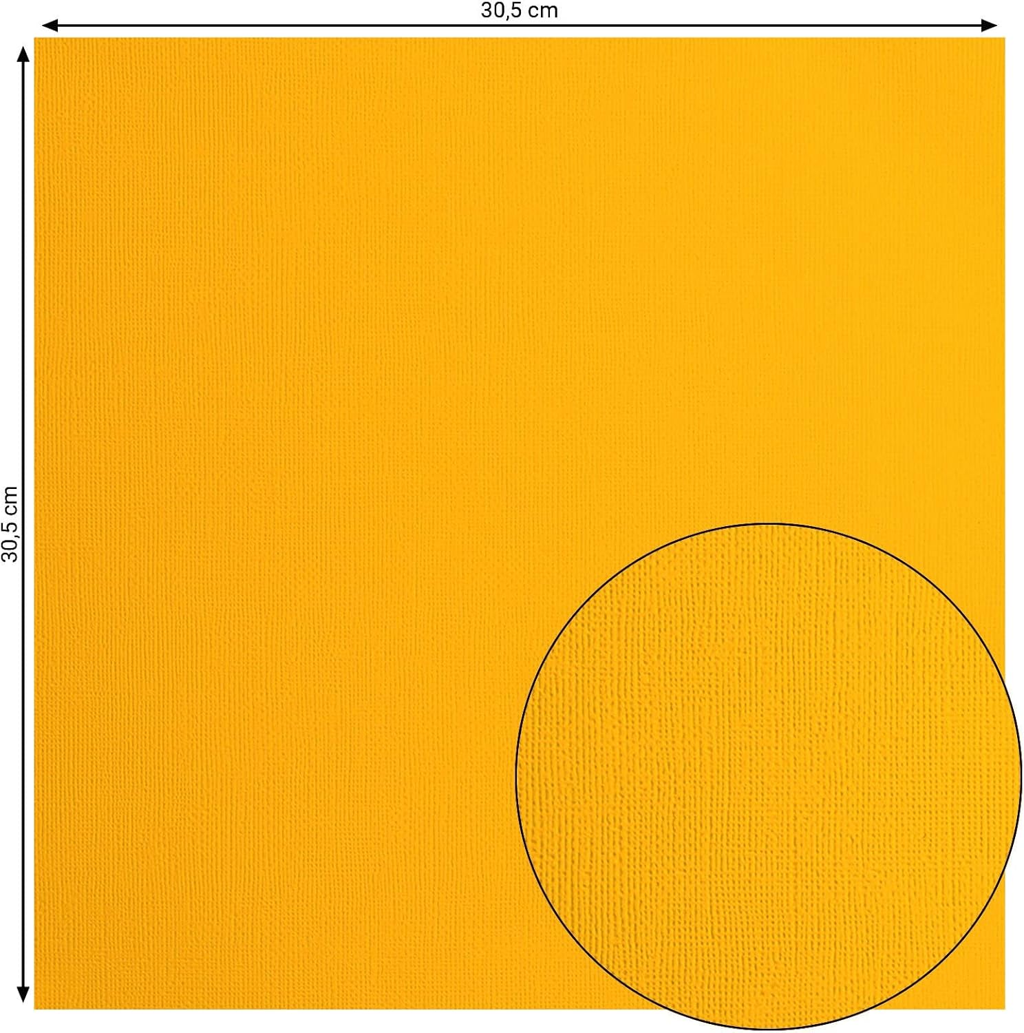 Vaessen-Creative Florence Textured Cardstock, Orange Saffron, 216 Grams, 12x12 inches, 20 Sheets, for Scrapbooking, Card Making, Die Cutting and Other Paper Crafts, 30.5x30.5cm