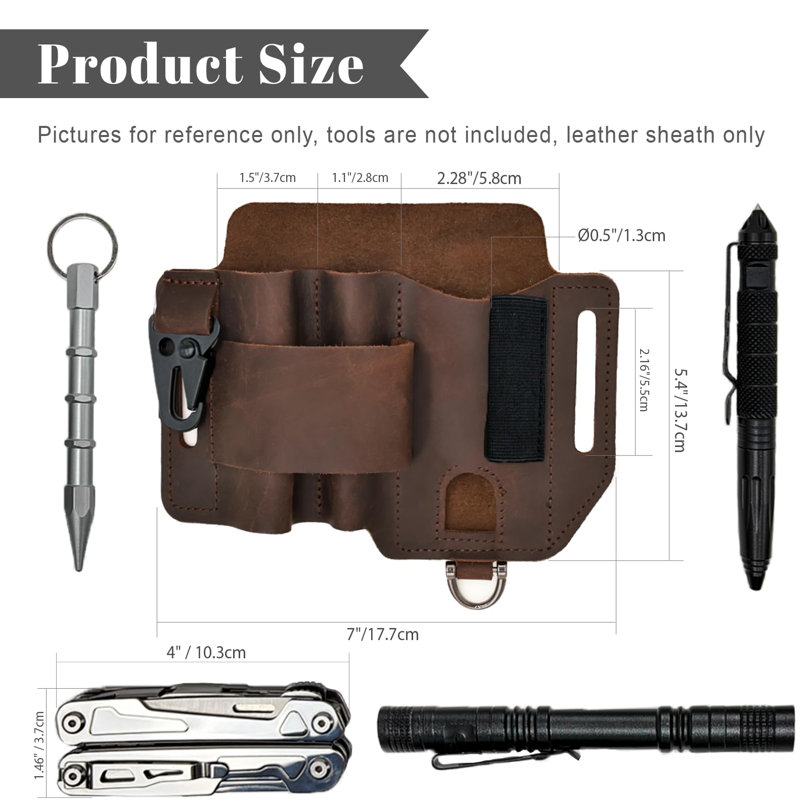 Fodero Multitool in Pelle