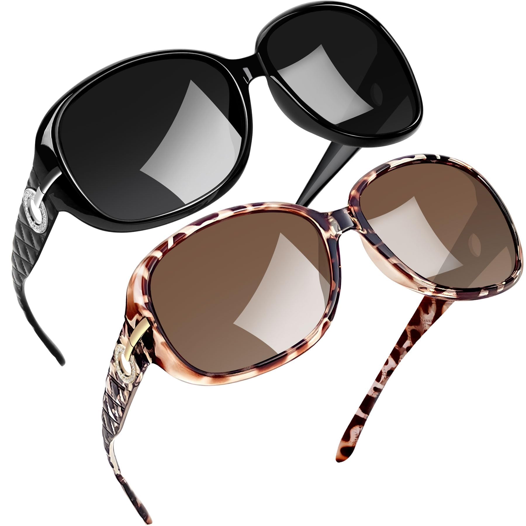 Joopin 2PCS Gafas de Sol Mujer Polarizadas Grandes