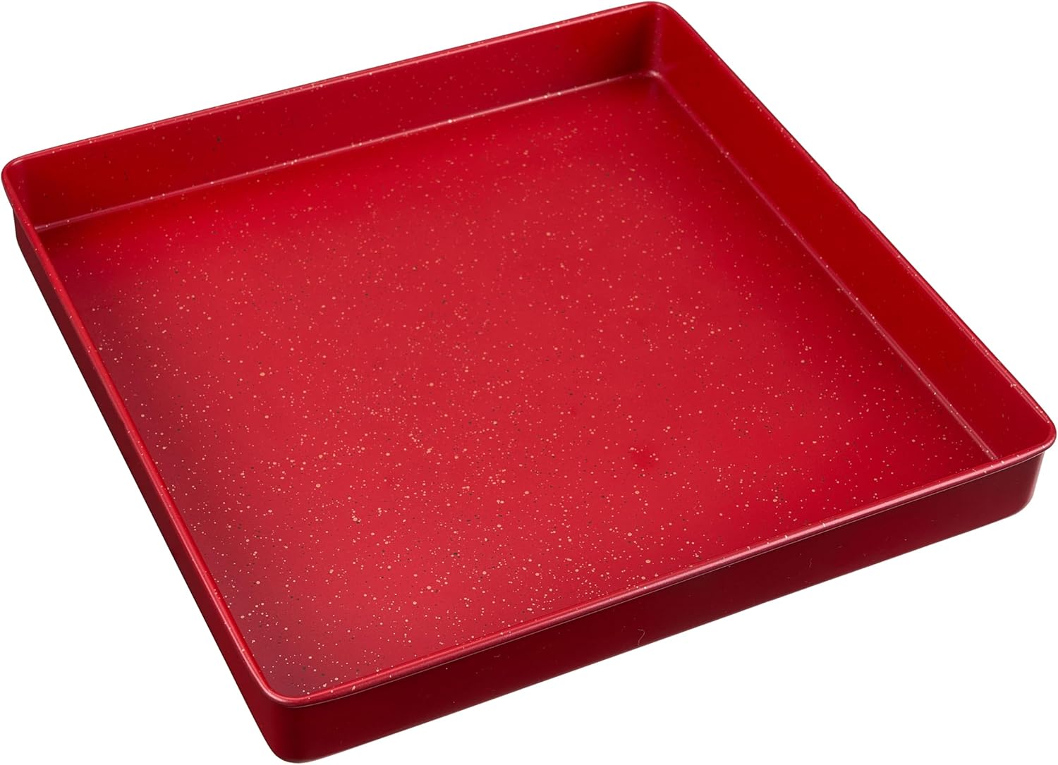 casaWare 11.5 x 11.5 x 1.5-Inch (Exterior) Square Multipurpose Pan, Ultimate Series Commercial Weight, Ceramic Non-Stick Coating (Red Granite) - Image 2