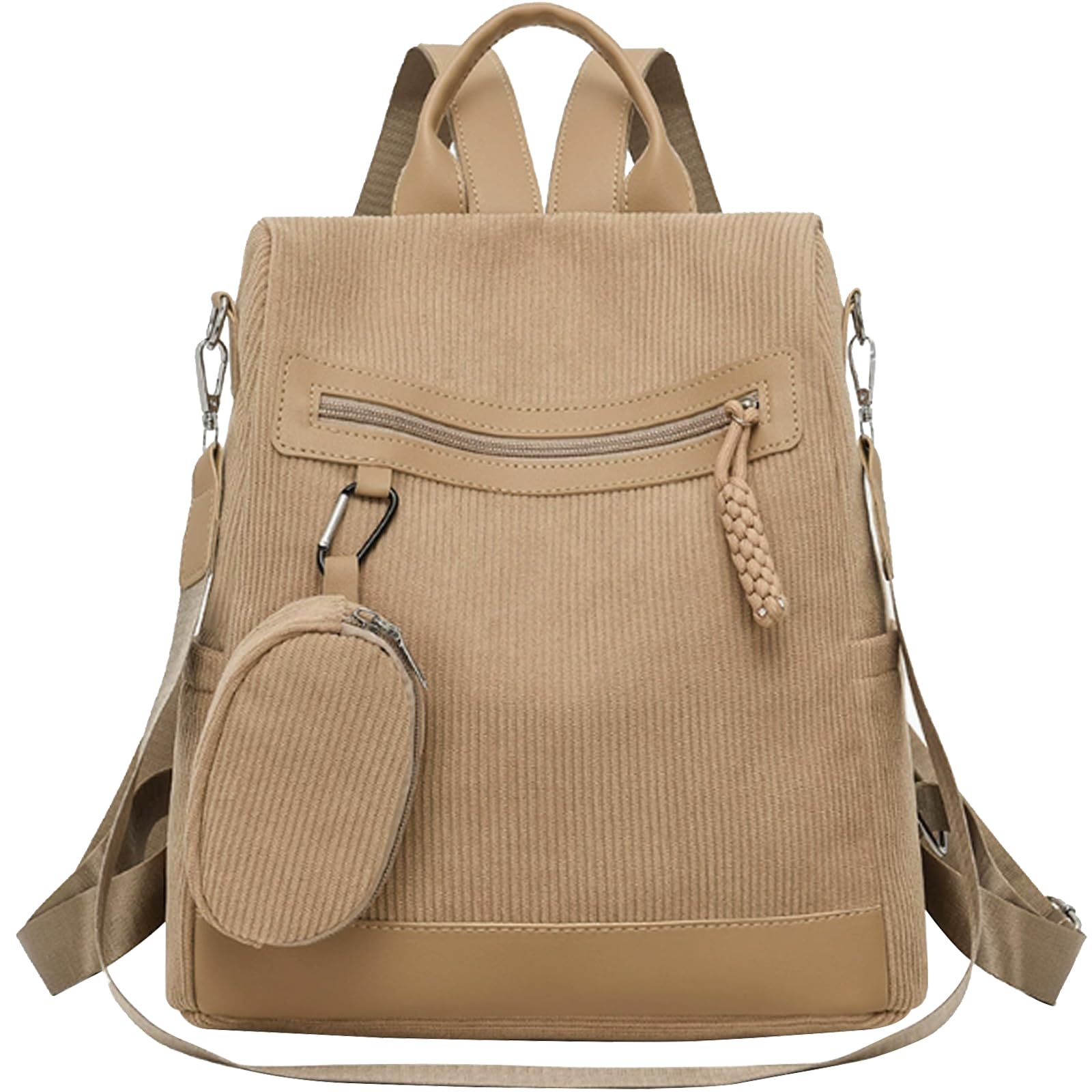Sac à Dos Femme Antivol, Sacs à Main Portés Dos Femme, Petit Sac Bandoulière Fort Backpack Loisirs Casual Léger pour Voyage L'école Travail Université Collège Shopping