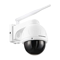 Topodome Metallo Telecamera Wi-Fi Esterno 940nm IR, Videocamera Sorveglianza 5MP WIFI IP Camera