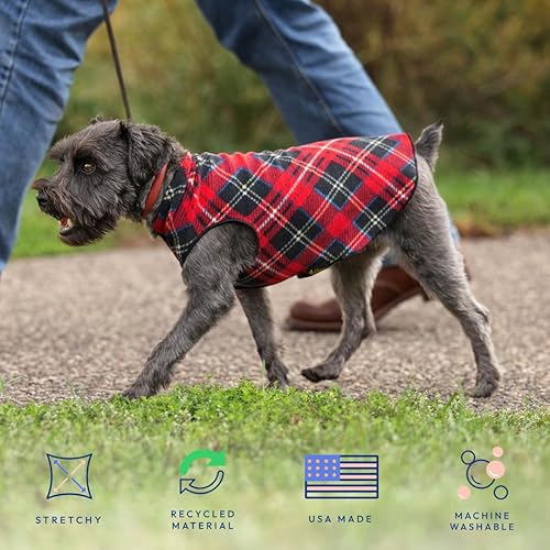 Miniatura 3 de Gold Paw - Abrigo elástico de lana para perro, ropa suave y cálida para perro, suéter elástico para mascotas, lavable en lavadora, ecológico, para