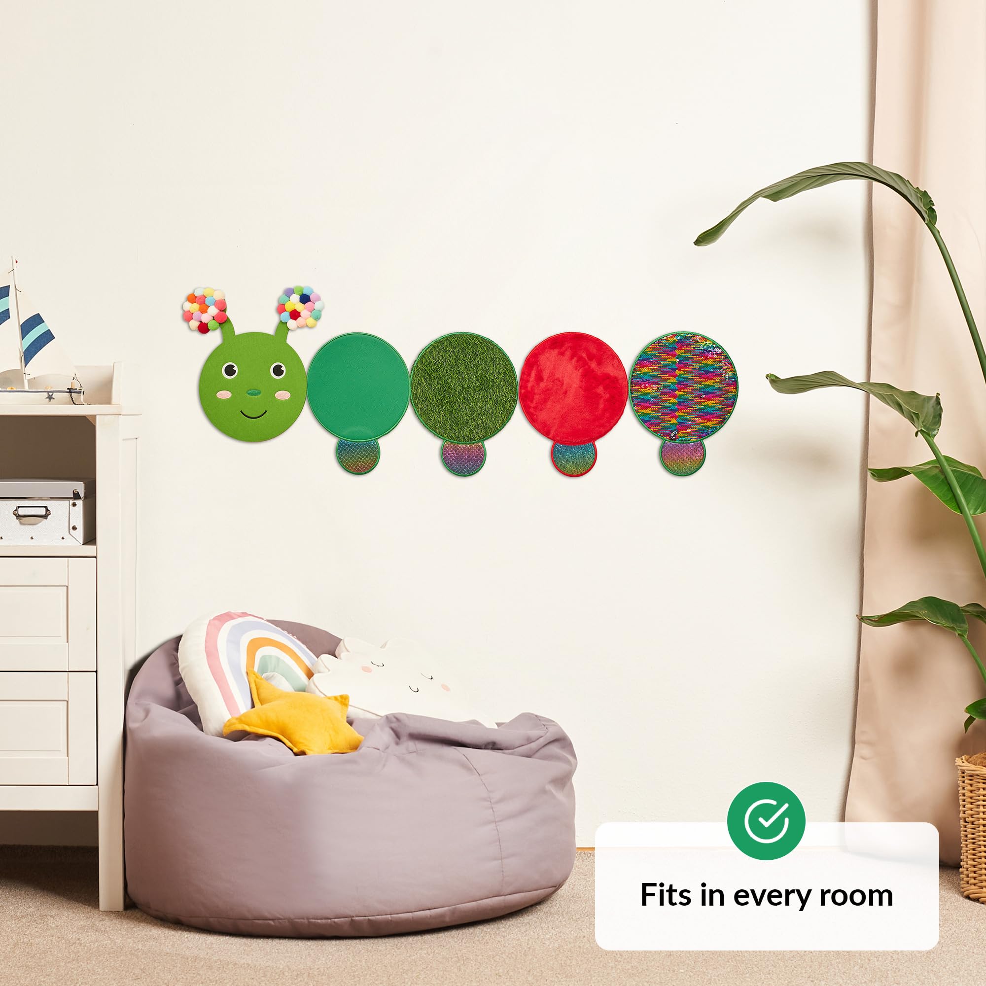 Sensory Wall Panel for Kids, Caterpillar, Suitable for young children - Image 3