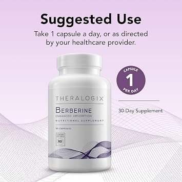 Theralogix Berberine Enhanced Absorption Metabolic Health, NSF Certified
