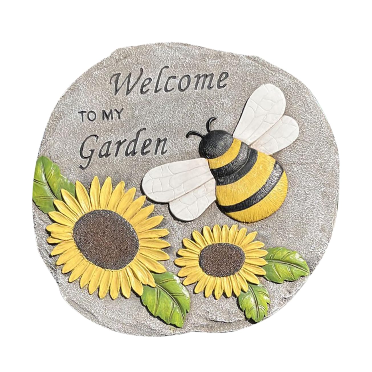 Outdoor Bee Stepping Stone Resin Garden Paver Walkway Unique Bee Footstep Easy to Install