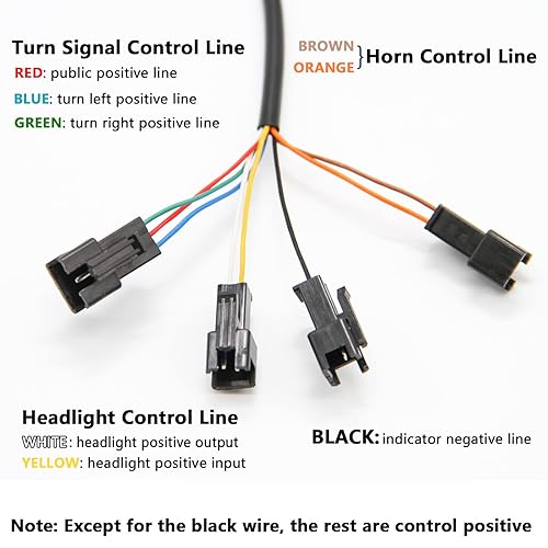 Miniatura 2 de Interruptor de bocina para faros delanteros de motocicleta, 48 V, impermeable, interruptor de encendidoapagado para scooter bicicleta eléctrica