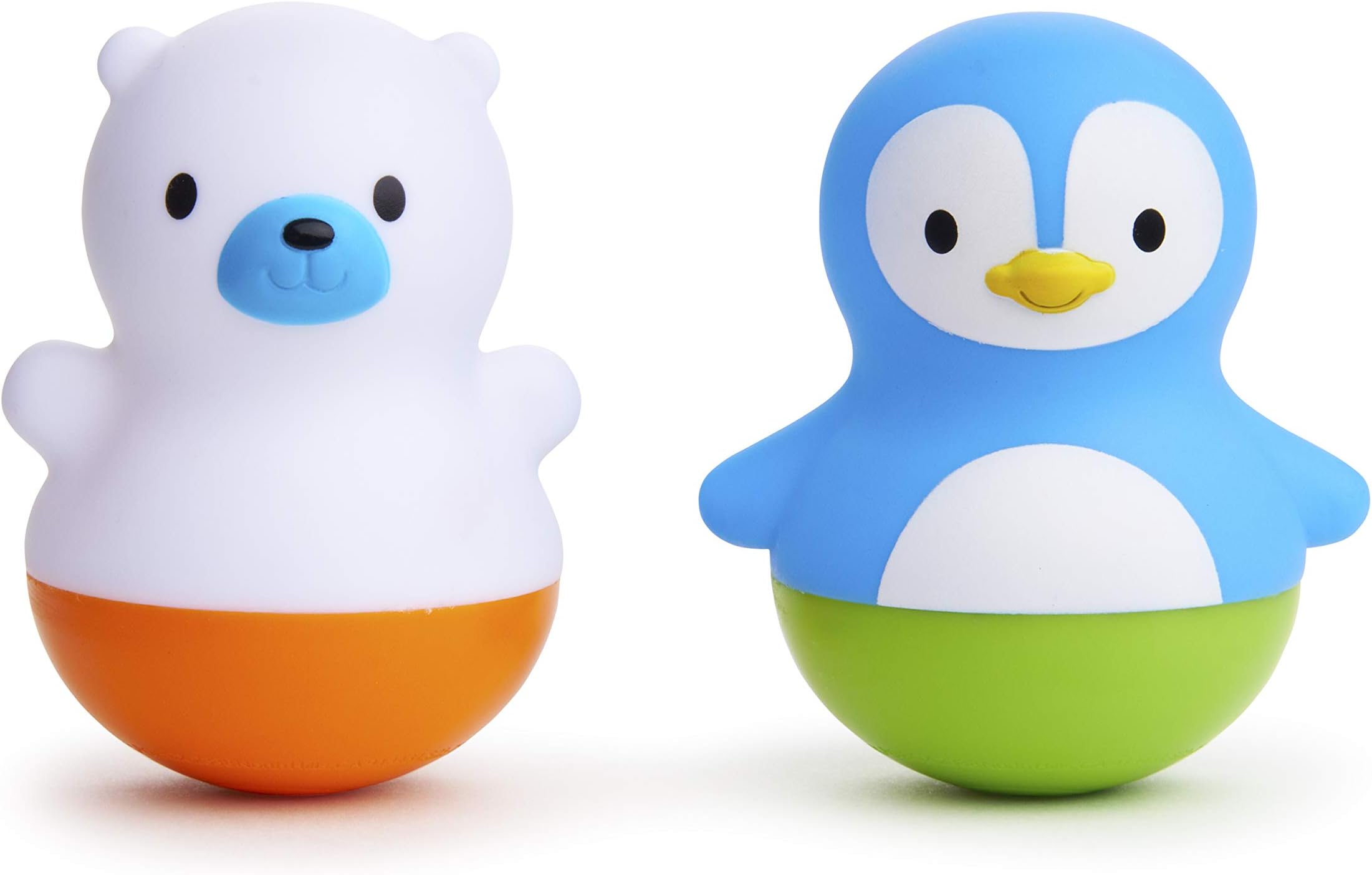 Bath Bobbers Mold Free Baby and Toddler Bath Toy, 6+ Months, Polar Bear/Penguin