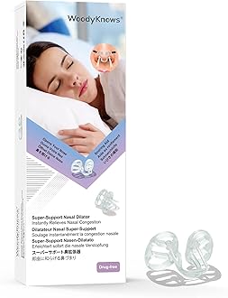 Super-Support Nasal Dilators | Sleep Sports Breathing Aid | Soft Comfortable Nose Vents | Improve Breathe Airflow | Snoring Congestion Relief | Right Anti Snore Solution (Medium 3Pack)