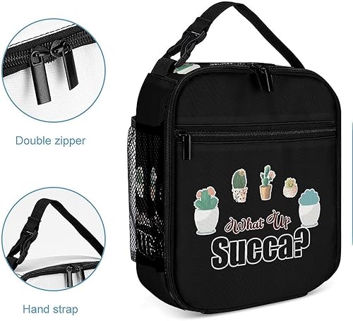 Miniatura 5 de What Up Succa Insulated Lunch Bag for Women Men Reusable Lunch Box Tote Bag for Work Travel