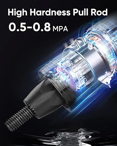 Miniatura 4 de Juego de pistola neumática/neumática 4 en 1 de tuerca remachadora (10-24 y 1/4 y 5/16 y 3/8), conjunto de herramientas de instalación de inserción