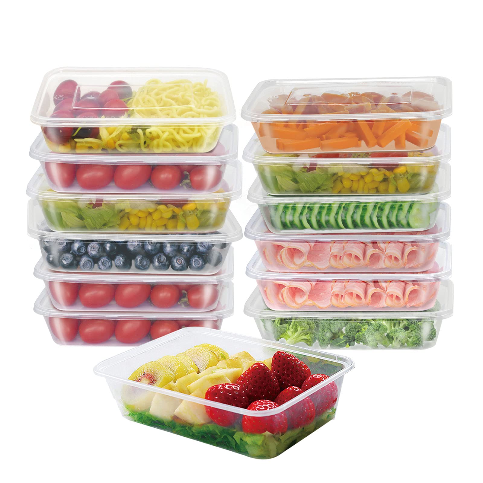 Buy Ganfaner [50pk] 24fl.oz/750ml meal prep containers, plastic food