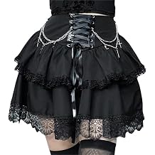 win2win Goth Skirt for Women Punk Fairy Grunge Y2k Gothic Rave Summer Festival