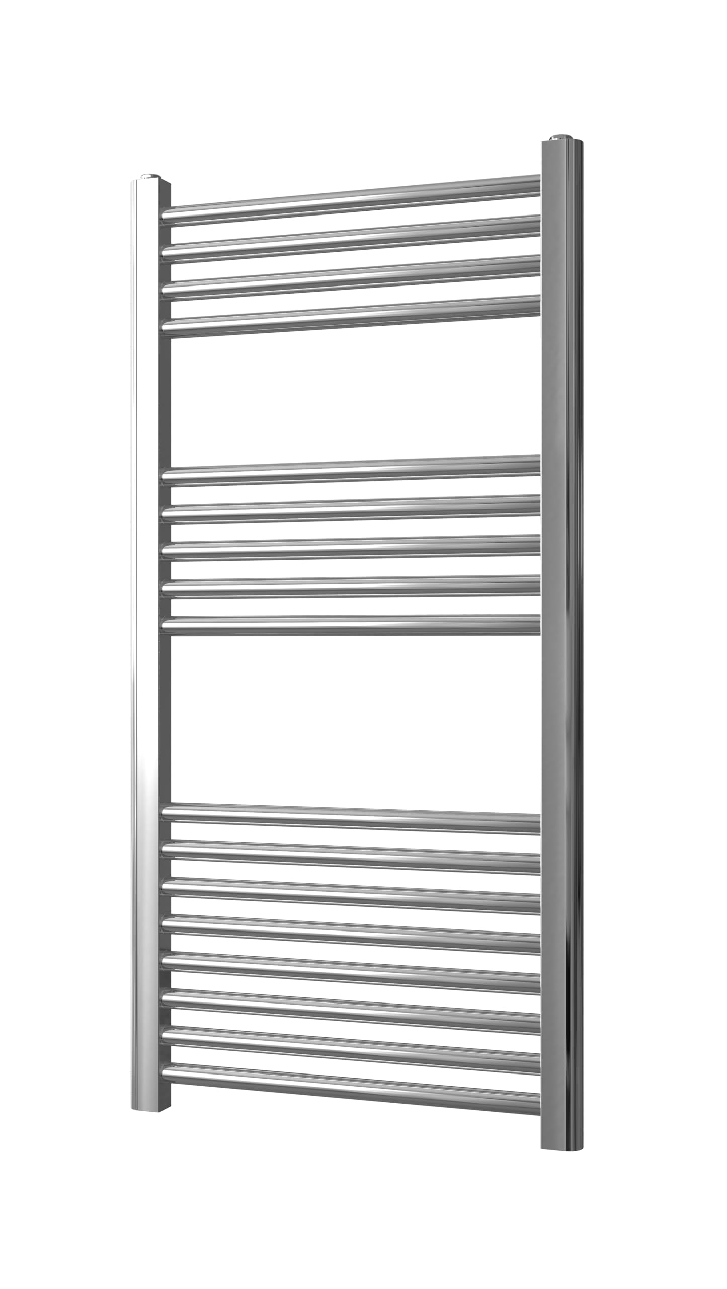 Scaldasalviette cromato 500 mm L x 1000 mm H | Appartamento, Riscaldamento centralizzato, Radiatore asciugamani, Dritto, Bagno