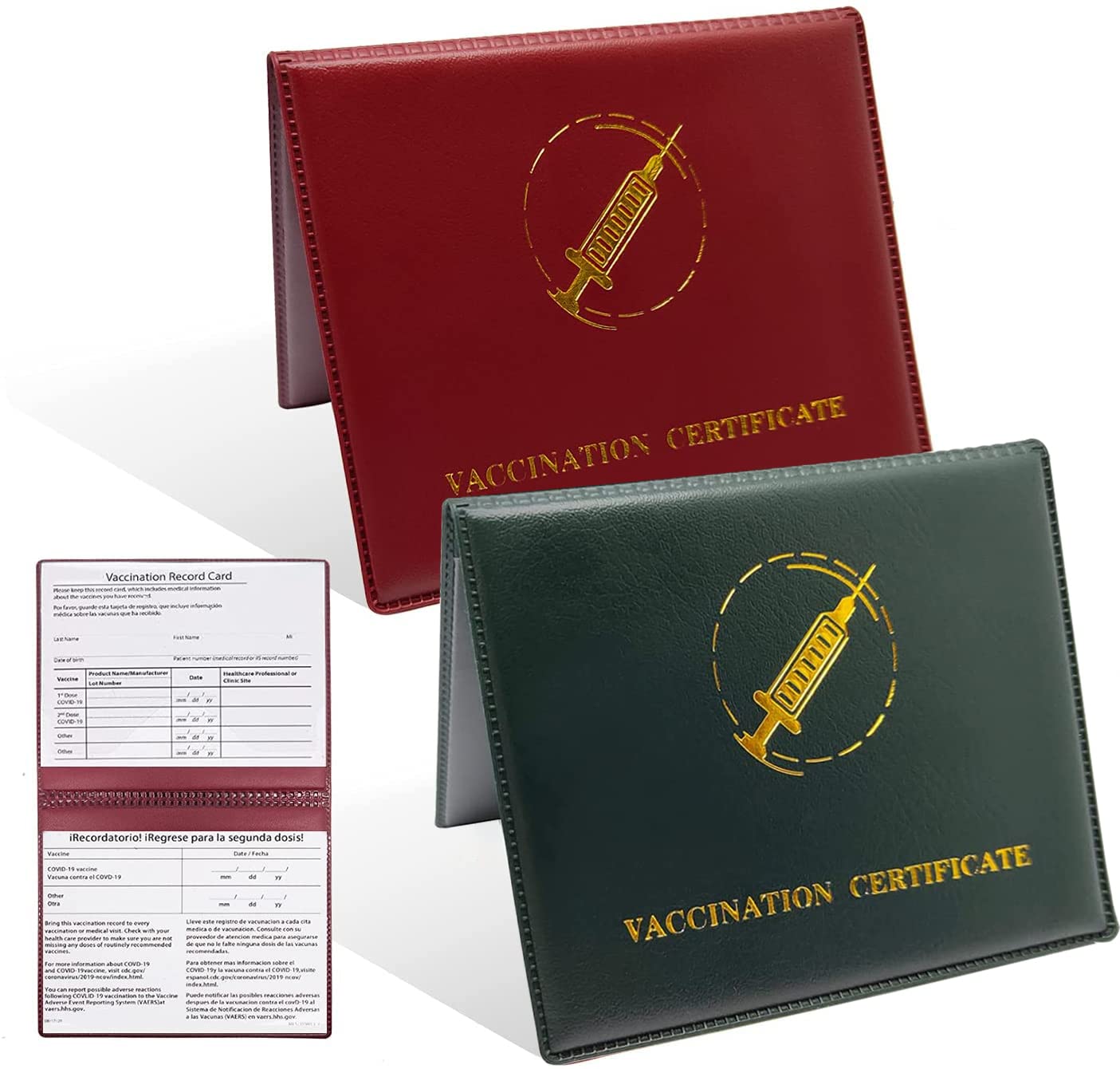Buy Vaccination Record Card Protector Vaccine PVC Vaccination Record 