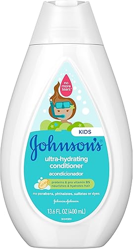 Johnsons - Acondicionador ultrahidratante para niños sin lágrimas con provitamina B5 y proteínas parabenos fórmula sin sulfatos y colorantes