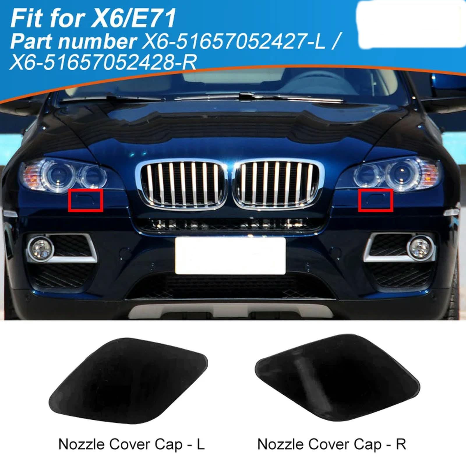 Portapacchi Per Auto Per Bmw E71 E72 X6 2008-2014 Argento Portapacchi Rail Retrofit End Cover Set Esterno Auto Dome Holder Case Cap Shell Kit