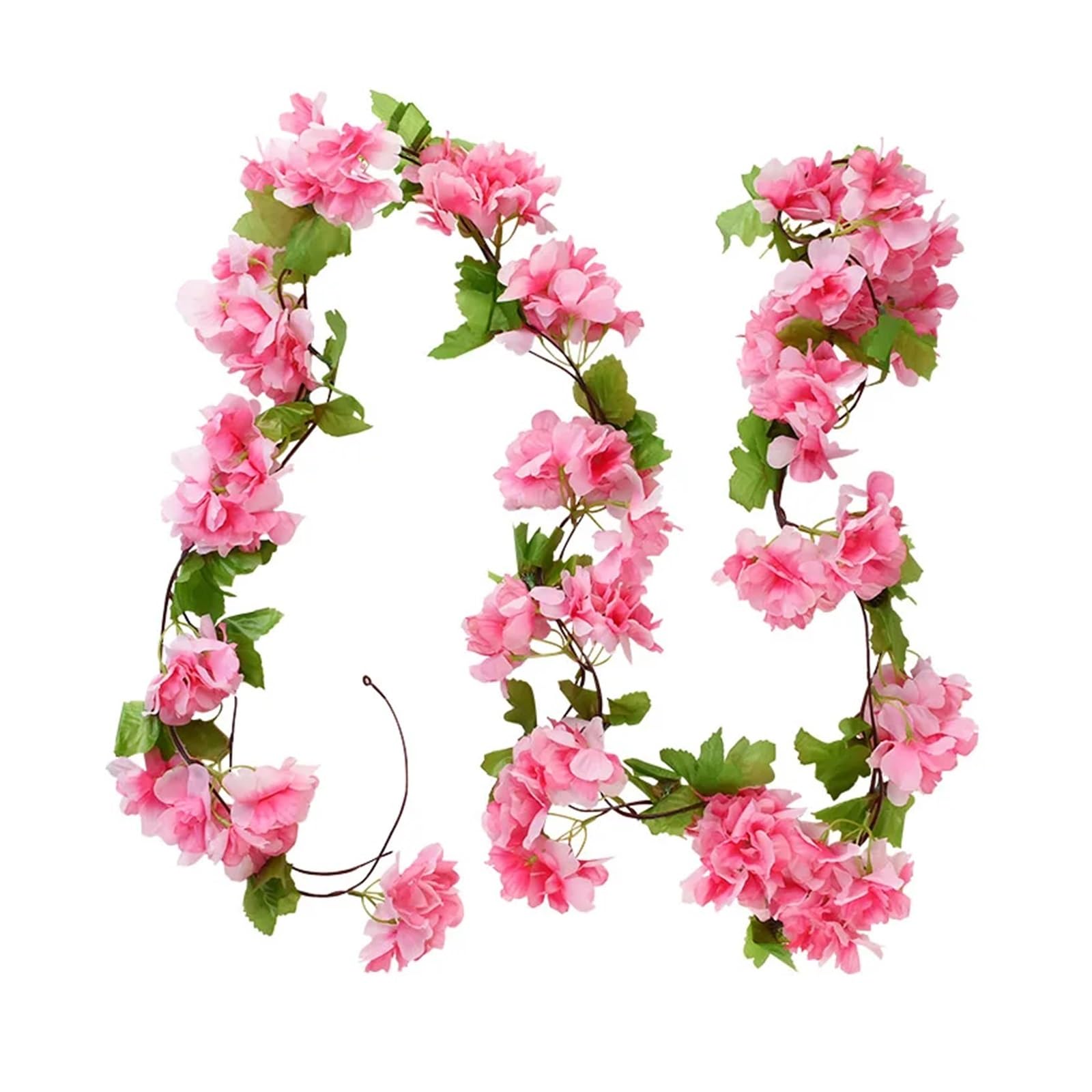 DSFIHJO Artificial Flower Vine Fake Ivy Wisteria Flowers Artificial Plant Vine Garland for Room Garden Decorations Wedding Arch Floral Decor(230cm G05)