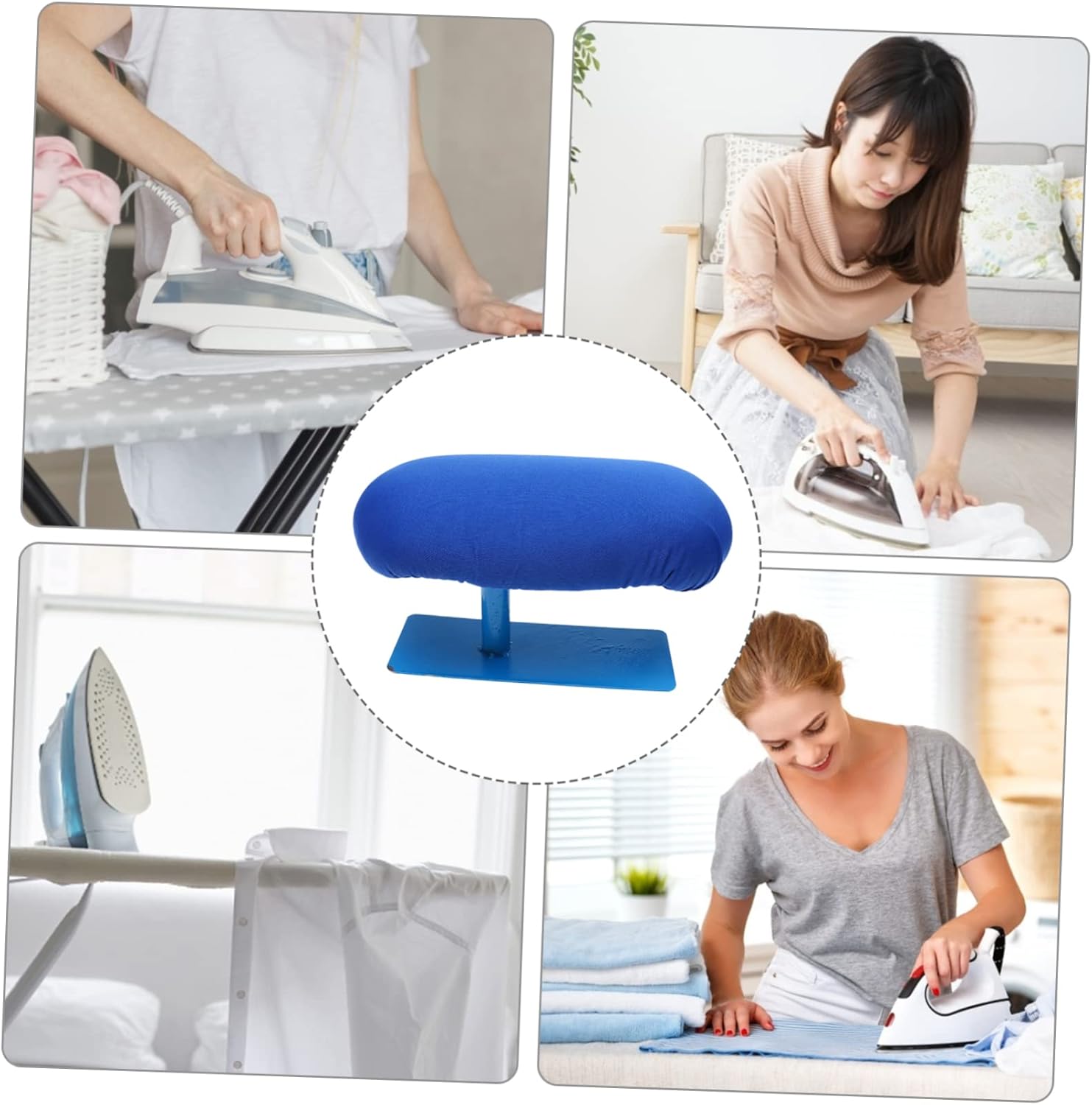 CHILDWEET Compact Ironing Stool Practical Ironing Board for Clothing Dry Cleaning Space Saving Design with Stable Support for Collars Sleeves for Home Use and Travel